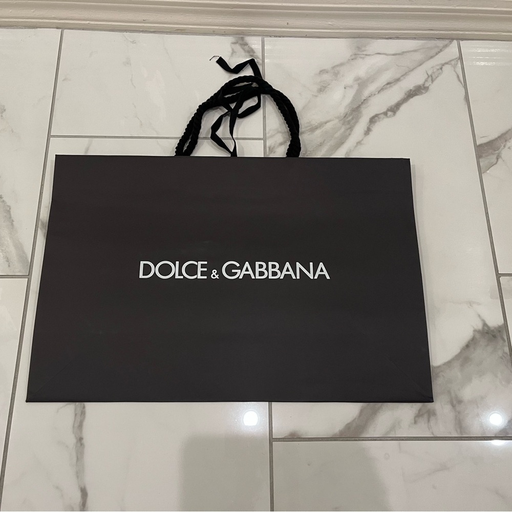 Authentic Dolce & Gabbana Charcoal/Black Tote Bag